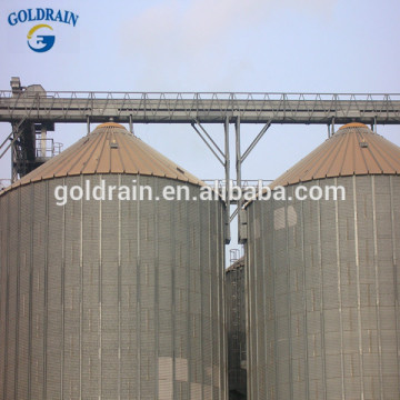 Galvanizedgrain silo flat bottom metal silo