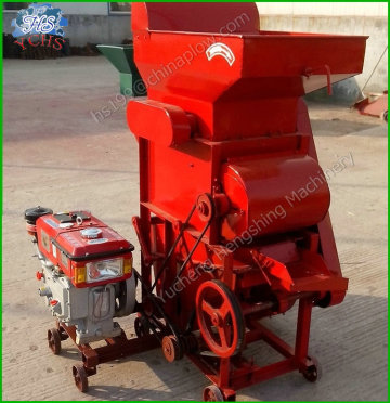 Agricultural machinery peanut thresher groundnut dehuller diesel engine