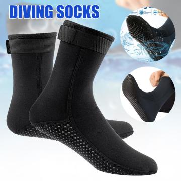 3mm Diving Socks Waterproof Neoprene and Nylon Beach Water Sport Socks Anti-Slip for Snorkling Surfing