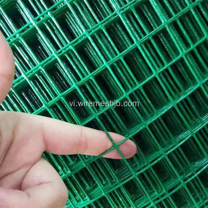 Màu xanh đậm PVC tráng hàn dây lưới cuộn