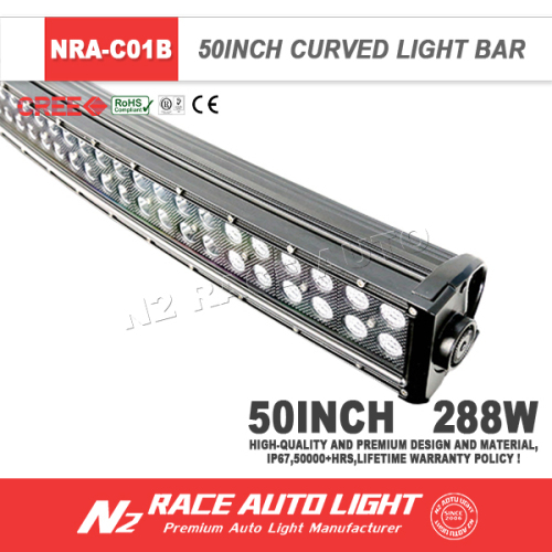 Newest High Lumens Led Offroad Light Bar 10v LED Light Bar With Black Face