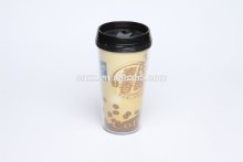 Plastic Travel Mugs Double Wall Mugs Coffee Cups with Lid Plastic Car Mugs
