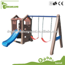 Kindergarten plastic swing set