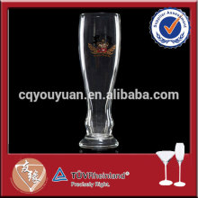 20oz handblown premium stemmed beer glasses with decal