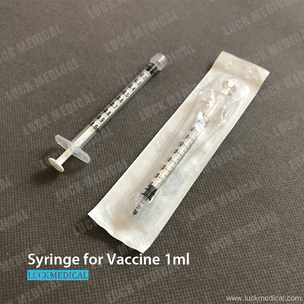 Disposable Emptey Vaccine Syringe For COVID 1ml