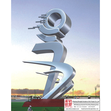 Outdoor Modern Stainless Steel Sculpture