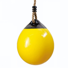 Indoor/Outdoor Inflatable Fitness Ball: Kids Rope Swing Ball Swing