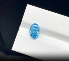 Oval Fancy Intense Blue Lab Diamond VS1