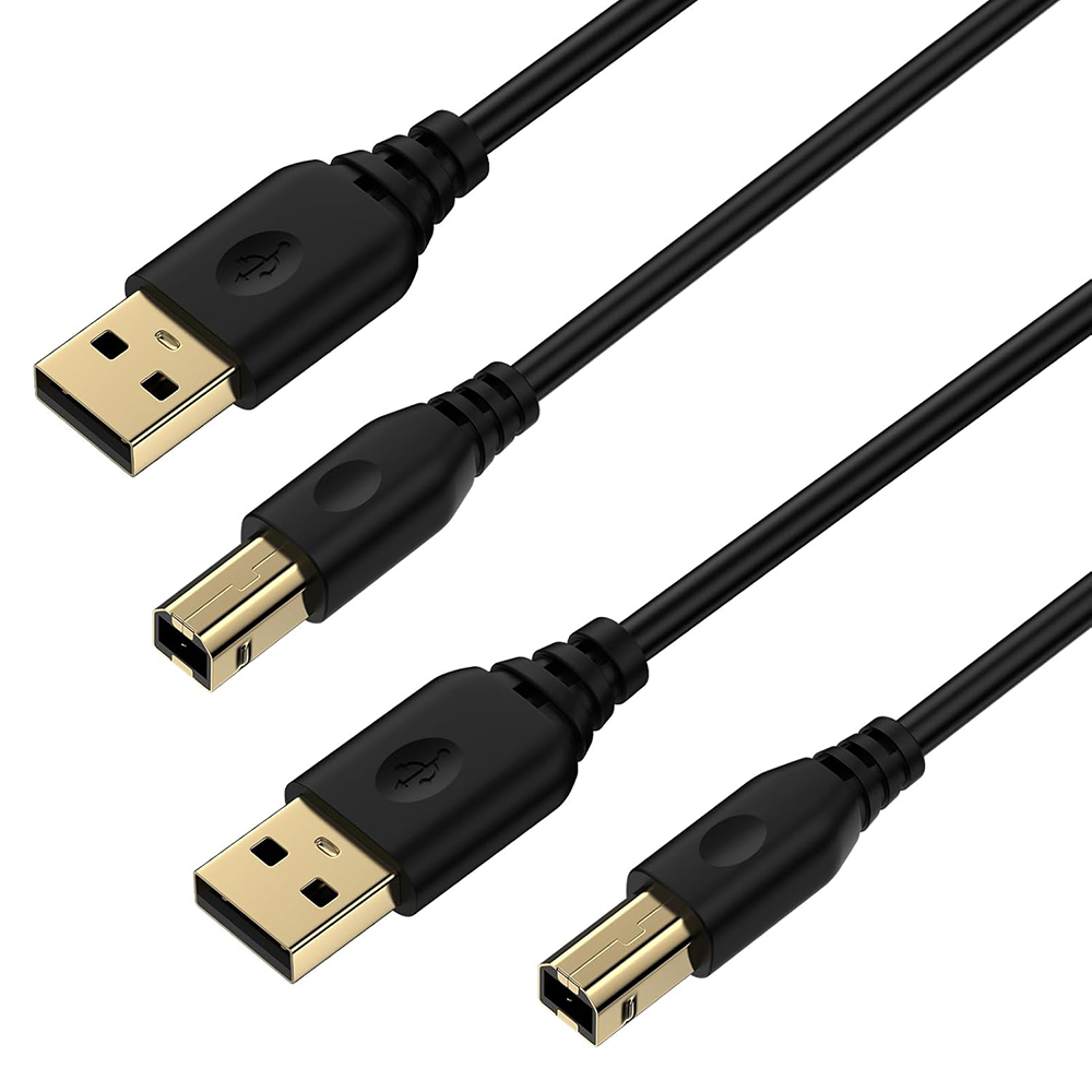 USB 0 Computer Cable: USB-A to USB-B Cable