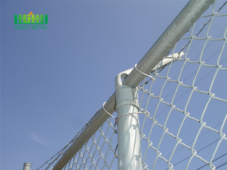 Diamond galvanized chain link fence