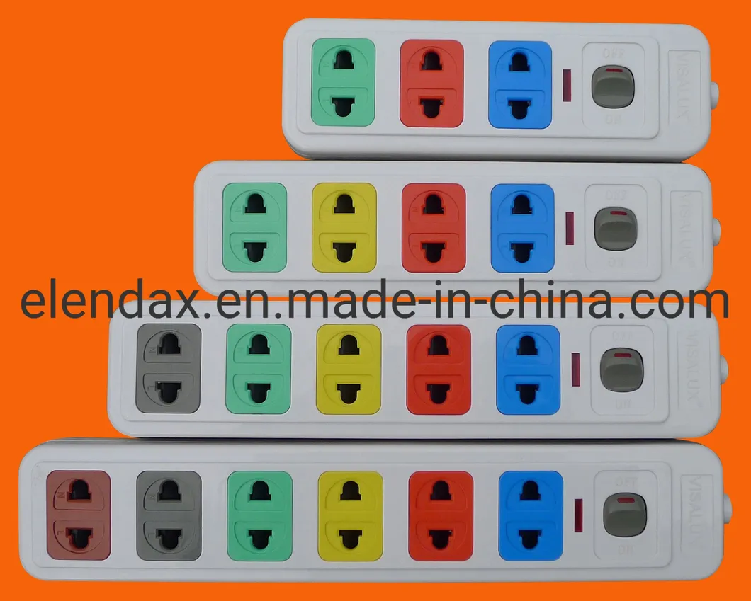 Универсальная 2-контактная 4-контактная удлинительная розетка (E1004S)