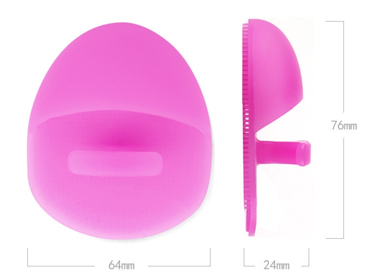 Manual Bristle Silicone Face Cleansing Pad Brush