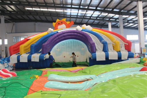 Commercial giant bouncy castle inflatable water kids pool slide water slide bounce houses