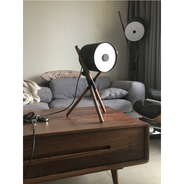 LEDER Wooden Small Table Lamp