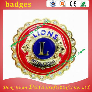 Decoration Lapel Pin/ Round Enamel Badges/Die-Casting Badges