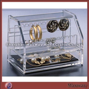 Multifunctional Clear Acrylc/Lucite Jewelry/Earring/neclace Holder/Display Stand