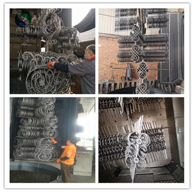 Forged Panels Decoration Component for Wrought iron Gates Forged parts for Wrought iron Railings