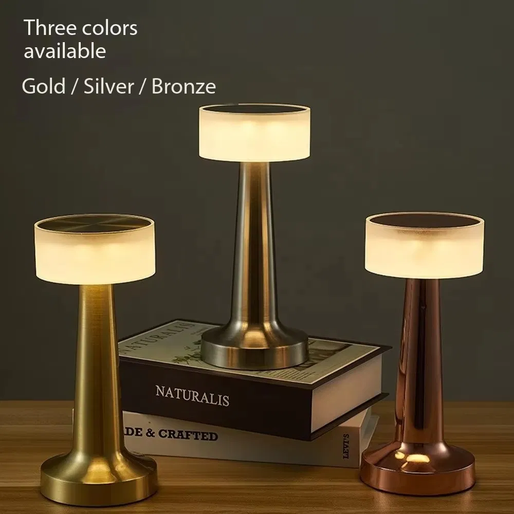 Stylish Wrought Iron Desk Lamp with Convenient USB Charging