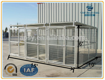 wholesale Large outdoor dog cages, welded wire dog kennel / pet enclosure.