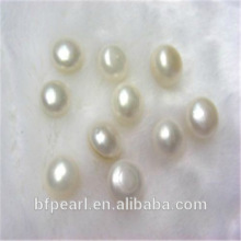Wholesale 10mm White Flat Shape Loose Pearl Beads