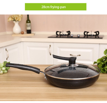 28cm No Smoking Stainless Steel Fry Pan