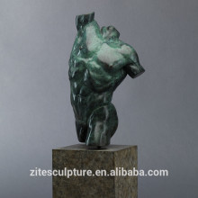 China cheap life size metal nude man statue bronze male torso sculpture