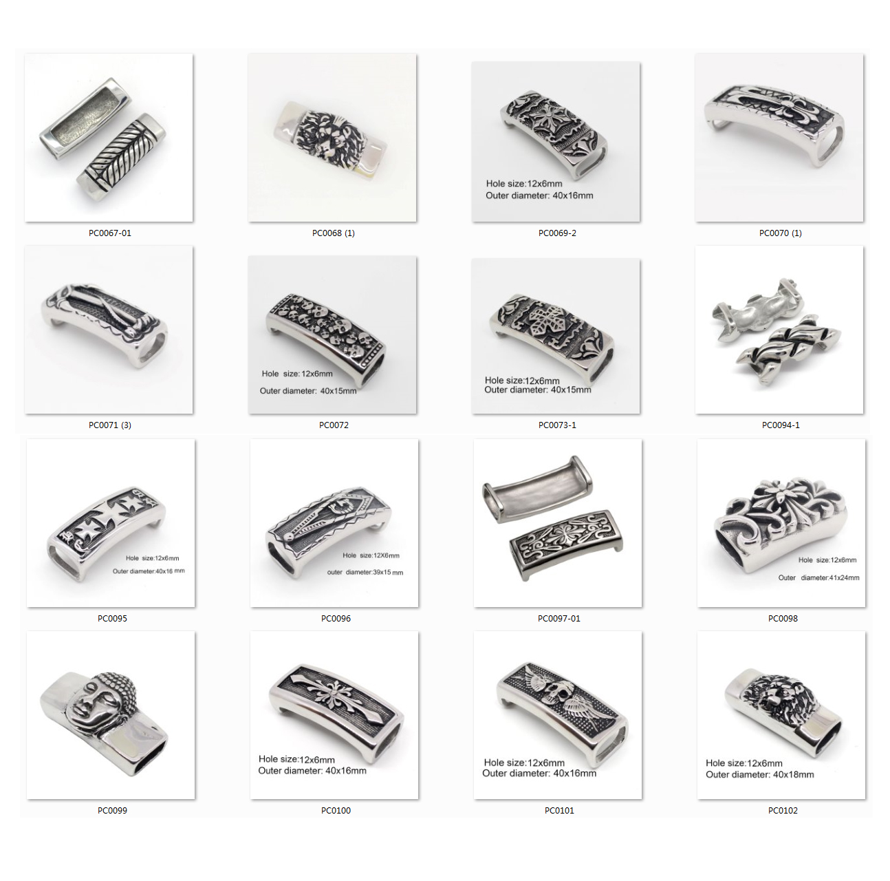 Yudan New Products Fashion Stainless Steel Leather Bracelet Accessories