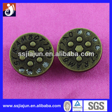 antique metal zinc alloy jeans buttons