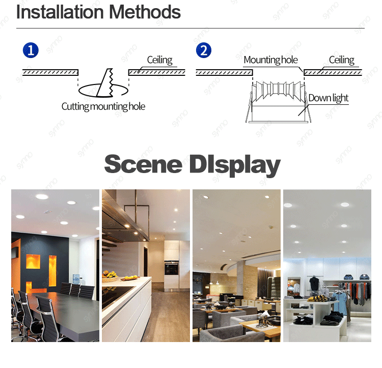 Round Square Led Downlight