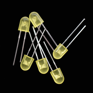 Светодиодный желтый диффузированный 5-мм овальный светодиод