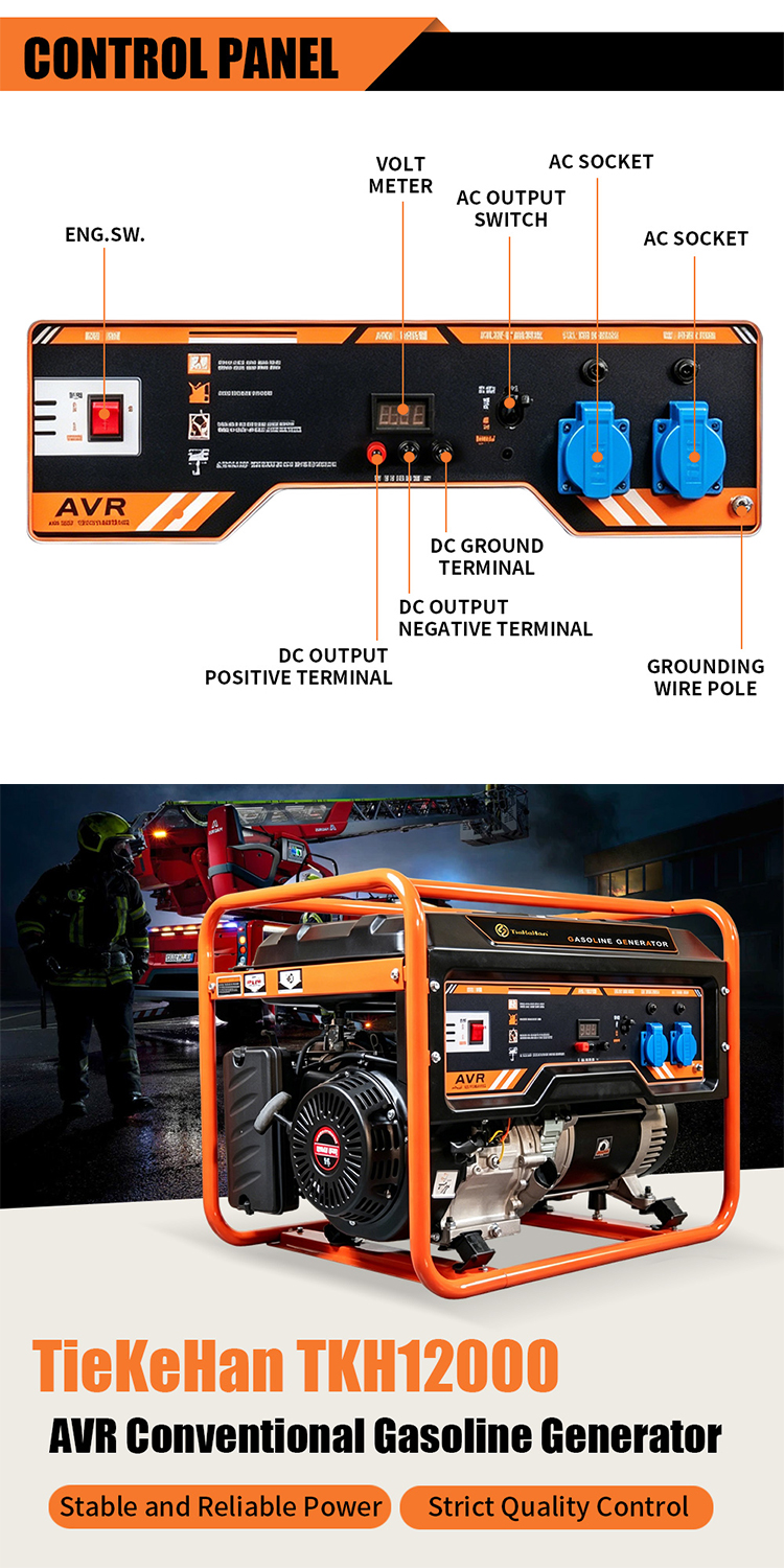 Generador de gasolina convencional AVR AVR Conventional Gasoline Generator