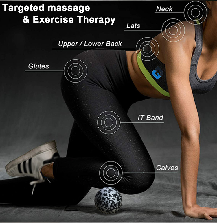 Lacrosse Yoga Epp Muscle Hand Holding Fascia Peanut Peanut Ball untuk Rehabilitasi Spine Cervical Relaksasi Plantar