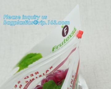 fruit bag with holes sandwich slider zip deli bag, slider zip bag for fresh fruit packaging, grape bag with hole/ slider grape b