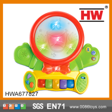 Musical Colorful Light B/O Cartoon Electric Drum