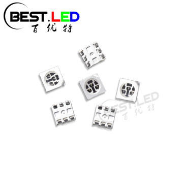 Зеленый 5050 SMD светодиодный 3-чип PLCC-6 светодиод 520-530 нм