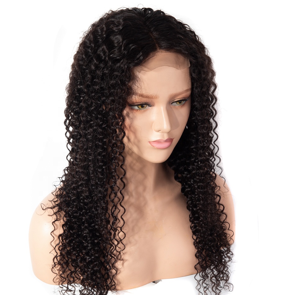 100% Human Hair Wigs Cuticle Aligned 13*4 Transparent Lace Front Wig  Curly hair  Wig For Black  Women
