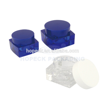 square shape PETG cream jar 15/30/50ml