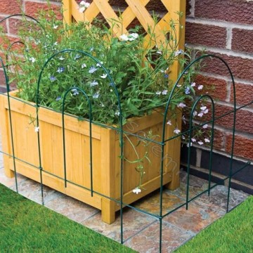 Folding Metal Wire Garden Fence Sections Borders