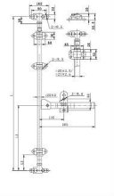 Locking gear kit truck door lock gear steel truck door lock 011070