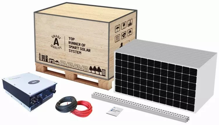 sistema solare on-grid 5kw sistema di energia solare