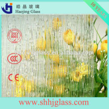4mm flora figured Glass for Decorate