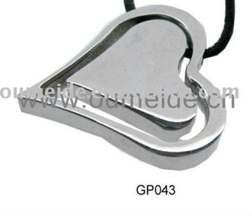 heart shape fashion pendant stainless steel pendant