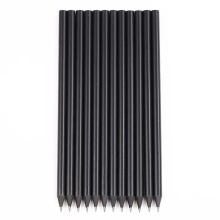 Wooden black colored pencils