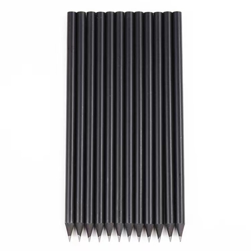 Lápis de madeira preta de cor