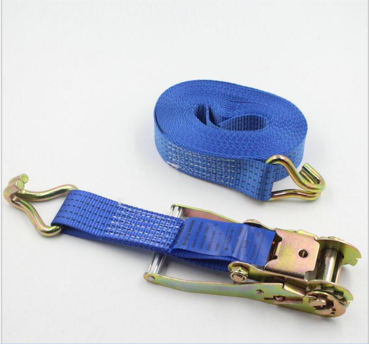 3Tons polyester Cargo Ratchet Lashing Strap, hanger nylon cargo lashing 1 tie down truck ratchet straps