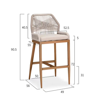 Modern Wholesale Kitchen Wood High Bar Stool Chairs