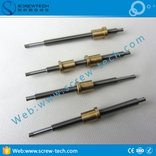 High quality rolled lead screw with round nut