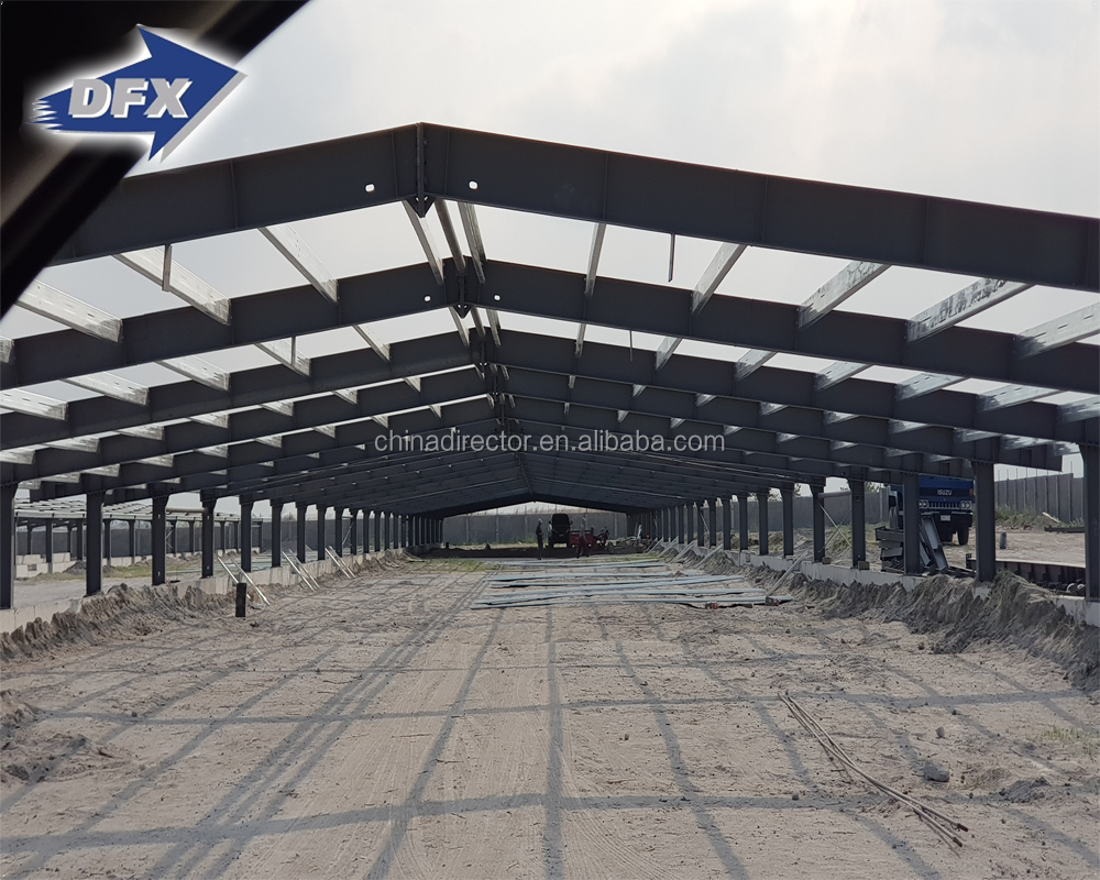 Steel Structure Automatic Chick Poultry Farm House With Fiberglass Sandwich Panel