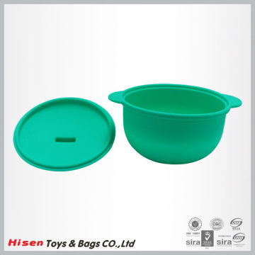 food grade silicone non stick microwavable bowl