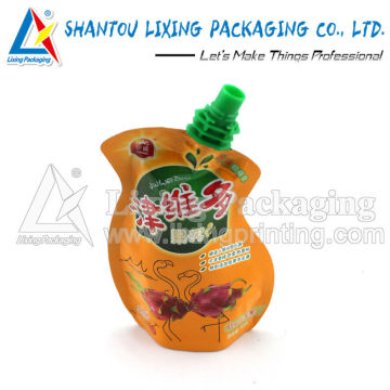 LIXING PACKAGING top spout pouch, top spout bag, top pouch with spout, top bag with spout, top spout pouch bag